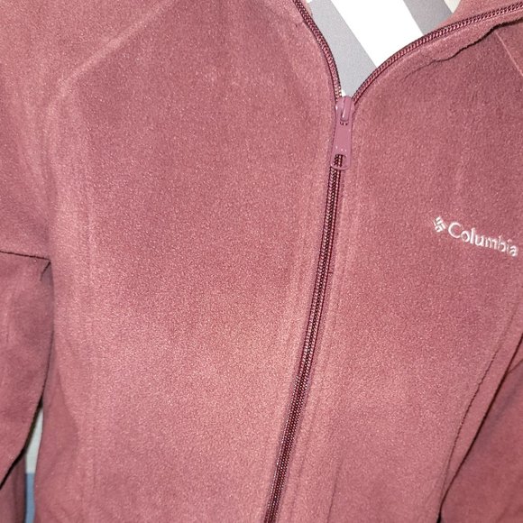 Women's Columbia Fleece Zip Up Jacket - Picture 2 of 7